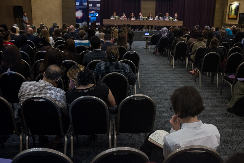 The International Protocol on Sexual Violence in Conflict was launched in Kurdish. April 19, 2016. (Photo: Kurdistan24 / Alexandre Afonso)